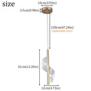 GobekUsa LED Pendant Chandelier Ceiling Lamp for Living Room Dining Kitchen Home Decor