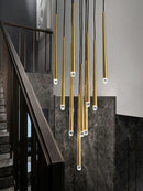 GobekUsa Conical LED Nordic Chandelier: Modern Designer Interior Decoration Lighting