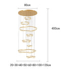 Modern Sculptural Ring Pendant Light Chandelier