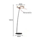 GobekUsa Circular Luminescence LED Floor Lamp for Elegant Living Spaces