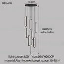 GobekUsa LED Staircase Branch Chandelier for Modern Living & Dining Rooms