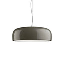 GobekUsa Glossy Black Round Pendant Light for Dining Room, Modern Nordic Hanging Lamp