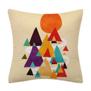 GobekUsa Geometry Pattern Cushion Cover Polyester Cotton Sofa Pillowcase Home Decor