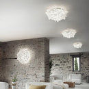 GobekUsa LED Petal Ceiling Chandelier for Living Room, Dimmable Round Bedroom Lamp