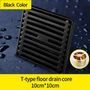 GobekUsa Brass Square Shower Floor Drain with Hair Strainer - Bathroom Shower Accessory