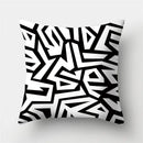 GobekUsa Geometric Stripes Pillowcase 45x45cm Polyester Cushion Cover for Living Room