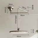 GobekUsa Cream Iron Art Chandelier LED Pendant Light for Bedroom Living Room