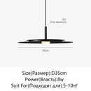 GobekUsa Flying Saucer LED Chandelier: Nordic Modern Kitchen Bedroom Decorative Lighting Lamp