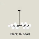 GobekUsa Glass Ball LED Chandelier Pendant Lamp, Modern Round Design for Home Decor Lighting