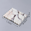 GobekUsa Calacatta Viola Marble Tray: Luxury Vanity & Kitchen Decor Tray