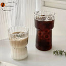GobekUsa Heat-Resistant Stripe Glass Cup for Home and Office Drinkware