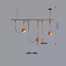 GobekUsa Art Deco Cross Belt Black Orange Lustre Hanging Lamp for Living Room