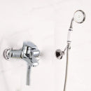 GobekUsa Antique Brass Hand Held Shower Head Kit for Wall Mounted Bathtub - YT-5340-B