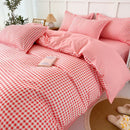 GobekUsa Lattice Plant Geometric Pattern Bedding Set with Sheet Pillows
