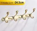 GobekUsa Brass Gold Towel Hook: Wall Mount Bathroom/Kitchen Hanger