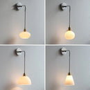 GobekUsa LED Glass Wall Light Fixture Bedroom Aisle Study Modern Adjustable Bedside Lamp