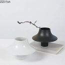 GobekUsa Ceramic Vase: Elegant Flower Arrangement for Desktop Decor Aesthetic