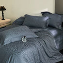 GobekUsa Luxe Egyptian Cotton Jacquard Bedding Set: Duvet, Bedspread, Sheet, Pillowcases
