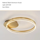 GobekUsa Acrylic Round Ring Ceiling Light LED Chandelier Modern Minimalism for Living Room and Kitchen