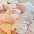 GobekUsa Jacquard Cotton Bedding Set for Queen King Size - Skin Friendly Comforter Cover
