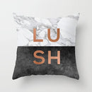 GobekUsa Gray Marble Black Agate Pillow Case for Home Sofa Chair Decor