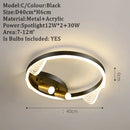 GobekUsa Gold LED Ceiling Lights Remote Control Dimmable Living Room Kitchen Lighting