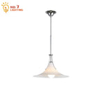 GobekUsa French Medieval LED Iron Art Glass Pendant Lights for Home Decor