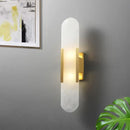 GobekUsa Linear Marble Chandelier: Modern Circular Alabaster Pendant Light