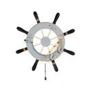 GobekUsa Kids LED Ship Rudder Wall Light - Mediterranean Decor Ocean Theme