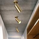 GobekUsa Gold Long Arm Ceiling Pendant with Rotating LED Spotlights