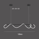 GobekUsa LED Long Hose Chandelier for Dining Room Kitchen Bar Pendant Lamp