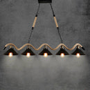 GobekUsa Industrial Hemp Rope Pendant Light Chandelier LED for Home Restaurant Kitchen