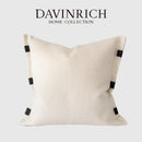 GobekUsa Beige Textured Pillow Cover Abstract Design 45x45, Lumbar Support & Decor Accessory