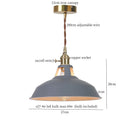 GobekUsa Blue Iron Art LED Pendant Light, Nordic Modern Style for Home and Commercial Spaces