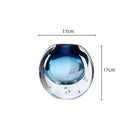 GobekUsa Crystal Glass Vase Terrarium Flower Pot for Home Decoration
