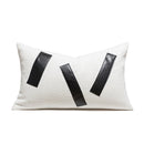 GobekUsa Geometric Embroidered Cushion Cover with Tufted Tassels for Sofa and Bedroom