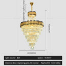 GobekUsa Crystal Chandelier: Modern Luxury for Duplex Villa, Hotel, Club, and Banquet Hall