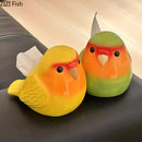 GobekUsa Cartoon Parrot Ceramic Tissue Box: Creative Desk Decoration & Paper Towel Case