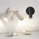 GobekUsa Gold Aluminum LED Wall Lamp Rotatable for Bedroom Living Room Office