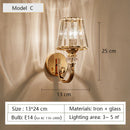 GobekUsa Glass Shade Wall Lamp: Modern Minimalist Nordic HomeDecoraction & Living Room Lighting