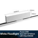 GobekUsa LED Track Light 10/20W COB Adjustable Grille Spot Lamp Linear Fill Rail Lighting