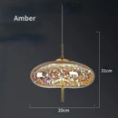 GobekUsa Glass Pendant Lights: Modern LED Ceiling Chandelier for Bedroom & Bathroom
