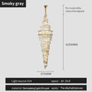 GobekUsa K9 Deluxe Crystal Pendant Chandelier: Dazzling LED Ceiling Light for Modern Elegance