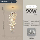 GobekUsa Ginkgo Leaf Chandelier for Luxury Staircase & Lobby, Designer Duplex Lighting