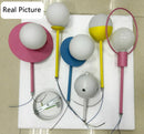 GobekUsa Kids Nordic Glass Chandelier LED Ceiling Light - Blue Pink Cartoon Theme