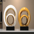GobekUsa Gold Abstract Art Sculpture Desk Ornaments Minimalism Aesthetics Decor