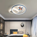 GobekUsa Kids Room LED Ceiling Chandelier Modern Nursery Study Hanging Lamp