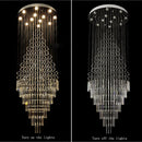 GobekUsa Crystal Chandelier Lighting Luxury Home Decor Loft Villa Stairs Chandeliers