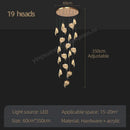 GobekUsa LED Staircase Chandelier: Modern Loft Lighting Fixture for Living & Dining Room