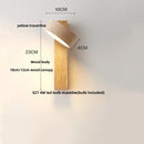 GobekUsa LED Wall Lamp 2 Glass Ball White, Yellow Travertine Stone Indoor Light